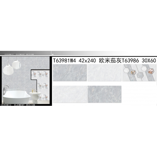 内墙砖 配套 T63981W4 42x240 欧米茄灰T63986 30X60
