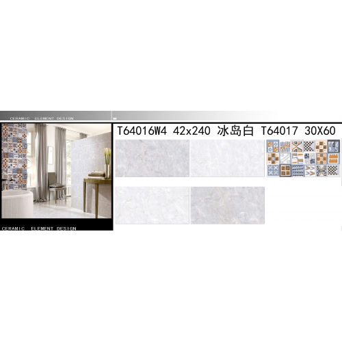 内墙砖 配套 T64016W4 42x240 冰岛白 T64017 30X60